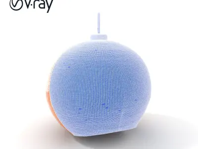 Wicker Pendant Light model pack for interior decoration Low-poly 3D model