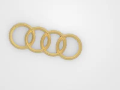 Audi logo 3D print model