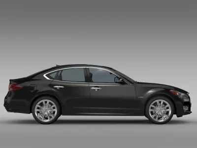 Nissan Fuga Hybrid  Y51 2017 3D model