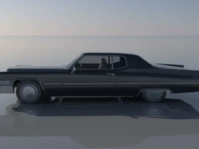 Cadillac Deville Coupe 1970 3D print model