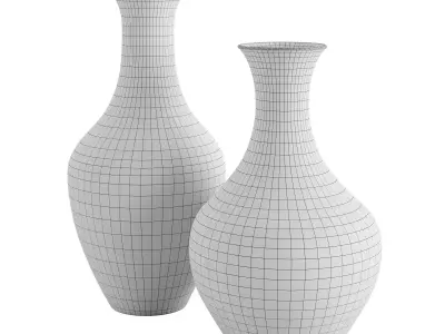 Shiny ceramic vase 3D model