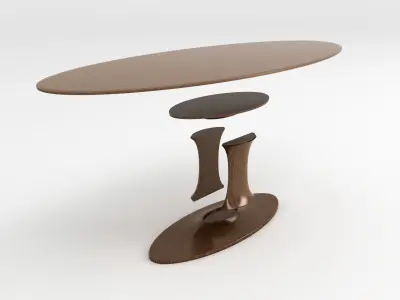 Oval table for CNC 3D model