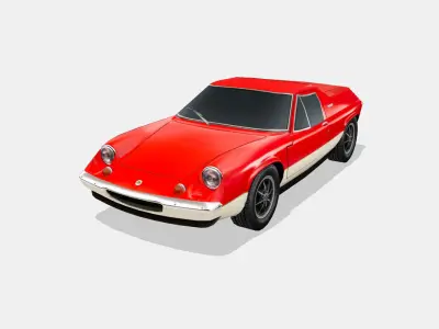 Lotus Europa 1972 Low-poly 3D model