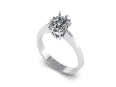 Diamond Ring 3D print model 24