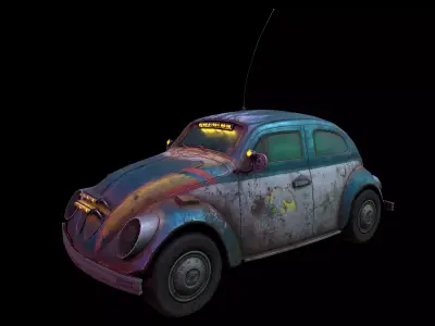 Doomsday Beetle Low-poly 3D model