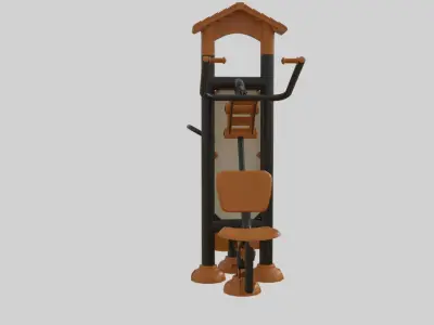 Playground Sport Equipment - 04 Low-poly 3D model