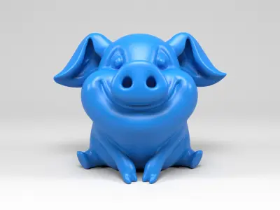 Funny pig 3D print model