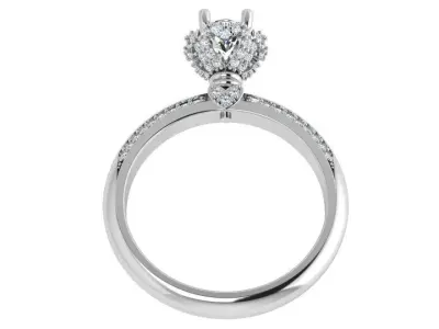 Round Halo Ring 4674 3D print model