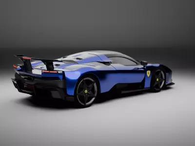 Ferrari F80 Realistic Model Fully Rigged 3D model