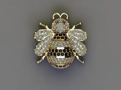 Bee - Pendant 3D print model