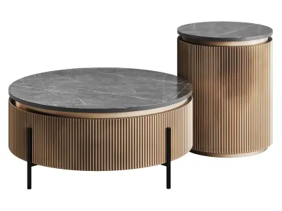 Oroa IRONVILLE Luxury Metal Coffee Table 3D model