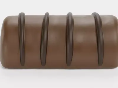 Chocolate Candy V10 - Milk Chocolate Drizzle 3D model