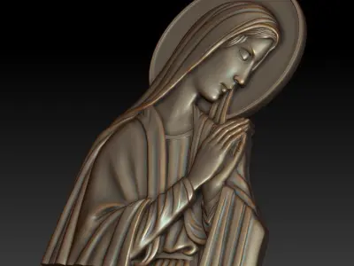 Virgin Mary 8 3D print model
