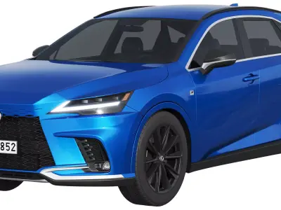 Lexus RX 500h F-Sport 2023 3D model