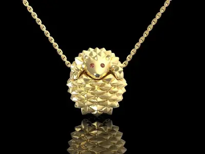 Hedgehog pendant  3D print model