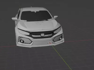 2020 Honda civic r type 3D model