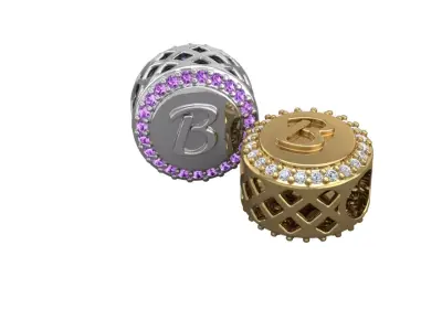 Botton charm-B 3D print model