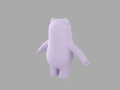 Polar Bear Character 3D model purchase