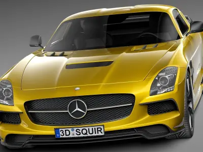 Mercedes-Benz SLS AMG Black 2013 3D model