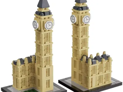 Lego Architecture - 21013 Big Ben 3D model