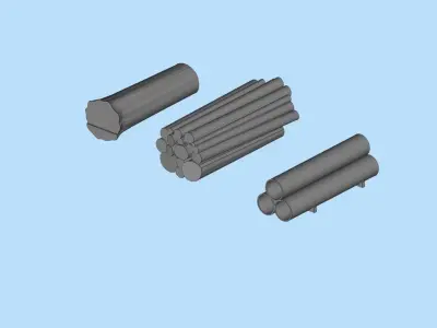 Ready to Print cargo freight for RC Truck 3D print model