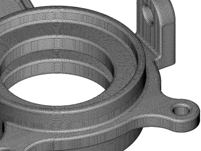 Vehicle Steering Knuckle 3D print model