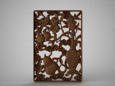 Paradise Gate  Ornamentation 3D print model