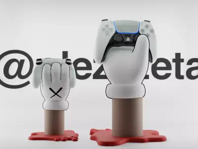 Kaws Companion Hand Controller Stand PS and Xbox Textured Low-poly 3D model