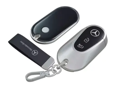 Car key Mercedes Low-poly 3D model