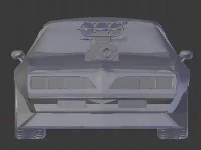 Pontiac Firebird Trans Am 1977 from The Wraith movie 3D print model