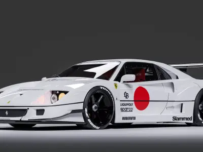 Ferrari F40 Liberty Walk LB 3D model