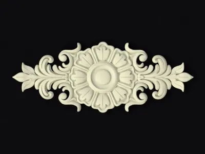 Central decor ornament for furniture 3D model 419