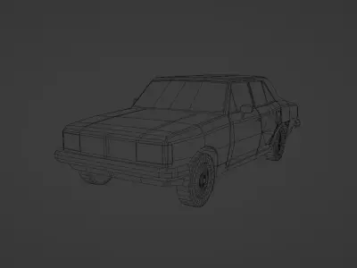 Chevrolet Opala 1980 Low-poly 3D model