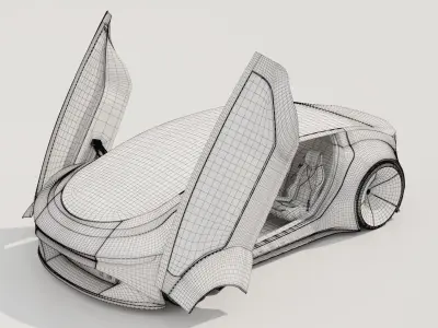 Self-driving car  bundle 3D Model Pack