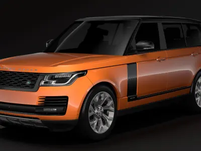 Range Rover HSE Td6 LWB L405 2018 3D model
