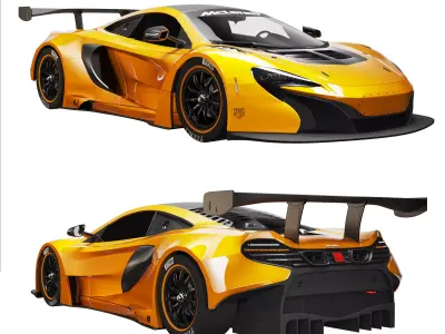 Maclaren 650s gt3 3D model