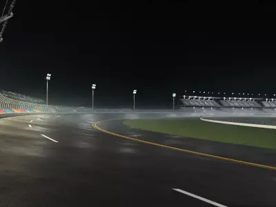 Race Oval Track 3D Model 3D model