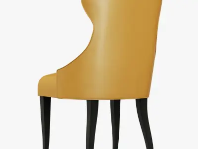 Kursi Makan Modern Unik Seri Bogor 3D model