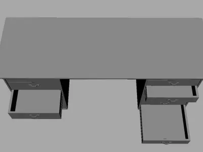engineer  teachers desk Free low-poly 3D model