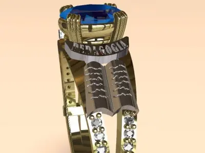 bacherol ring design 3D print model