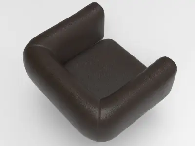 Santiago Armchair Low-poly 3D model