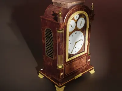 Rare floor clock Low-poly 3D model