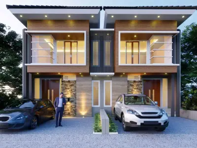 3D House Design Model Facade Only 8 3D model