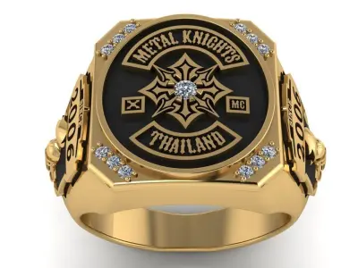 Harley-Davidson Ring Code-CGH001 3D print model