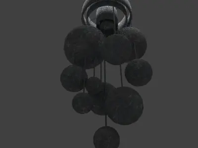 Modern Chandelier Free low-poly 3D model