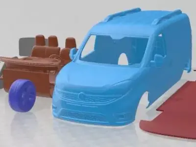 Fiat Doblo Cargo L2H1 2015 Printable Van  3D print model