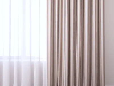 Set 95 Curtains 3D model