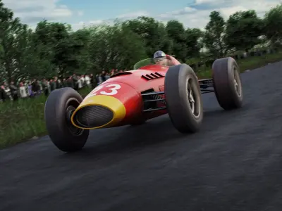 Generic F1 Vintage Car 3D model