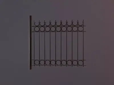 Iron Low Wall Free 3D model