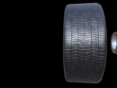 Truck Tyre Tire 1 3D model